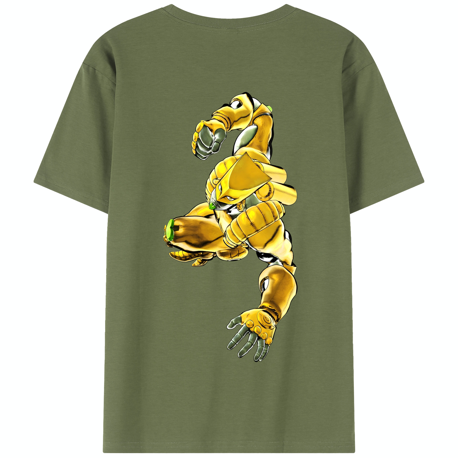 （画像用） ジョジョの奇妙な冒険 ディオ?ブランドー JoJo's Bizarre Adventure Dio Brando 綿100％半袖Tシャツ（背面プリント）